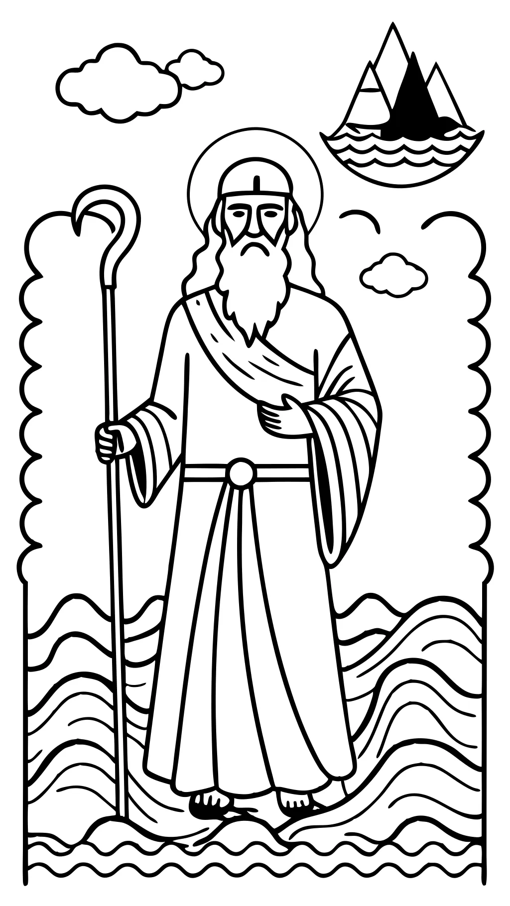 moses coloring pages